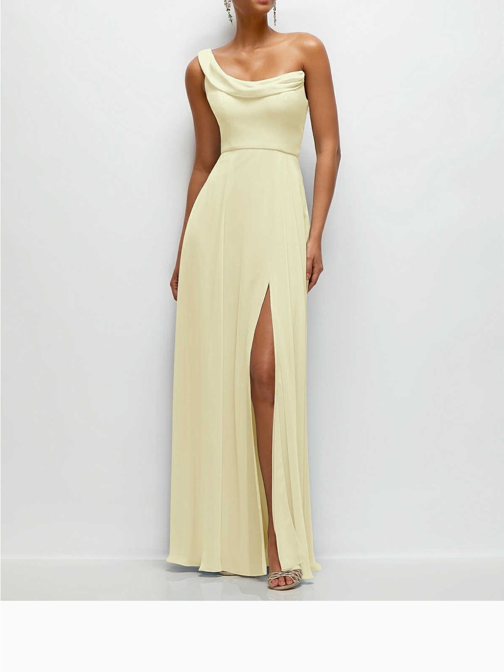 Dessy Group Butter yellow Bridesmaid dress. Thread Elora - style TH136